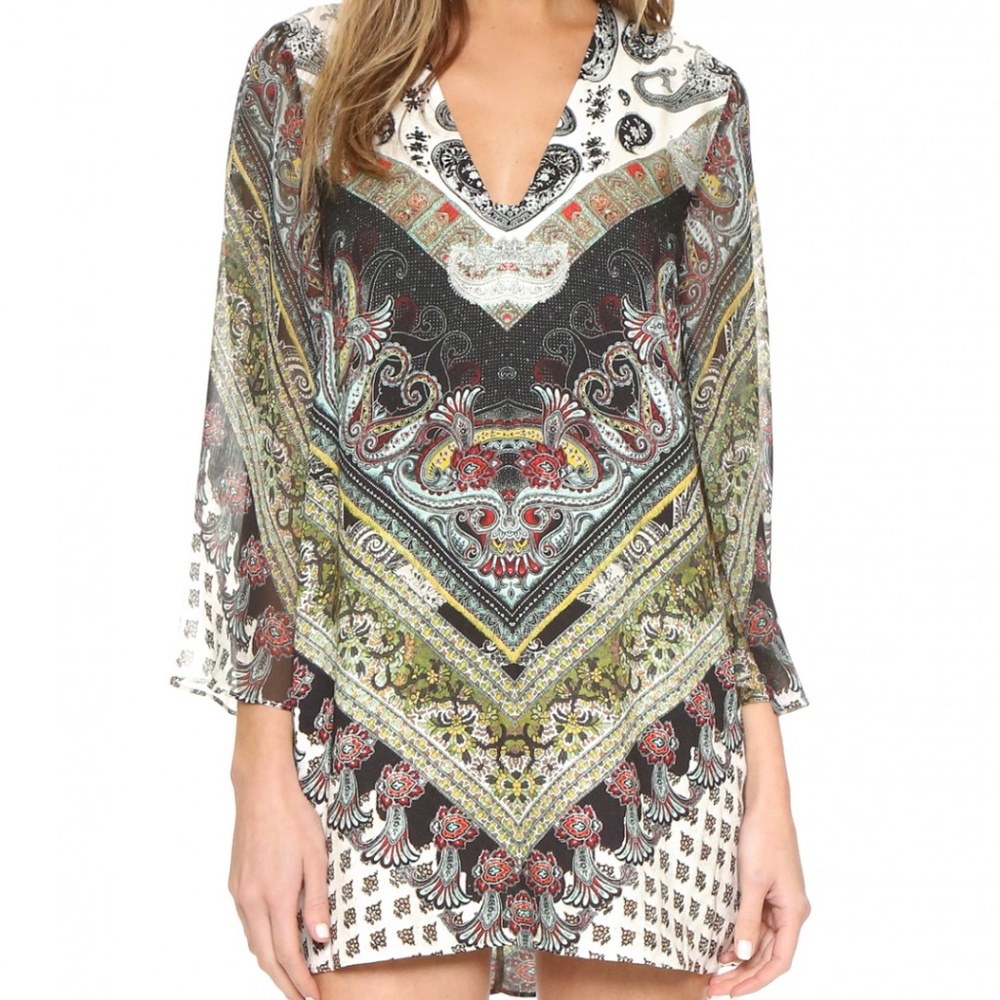 Alice + Olivia flare sleeve mini dress